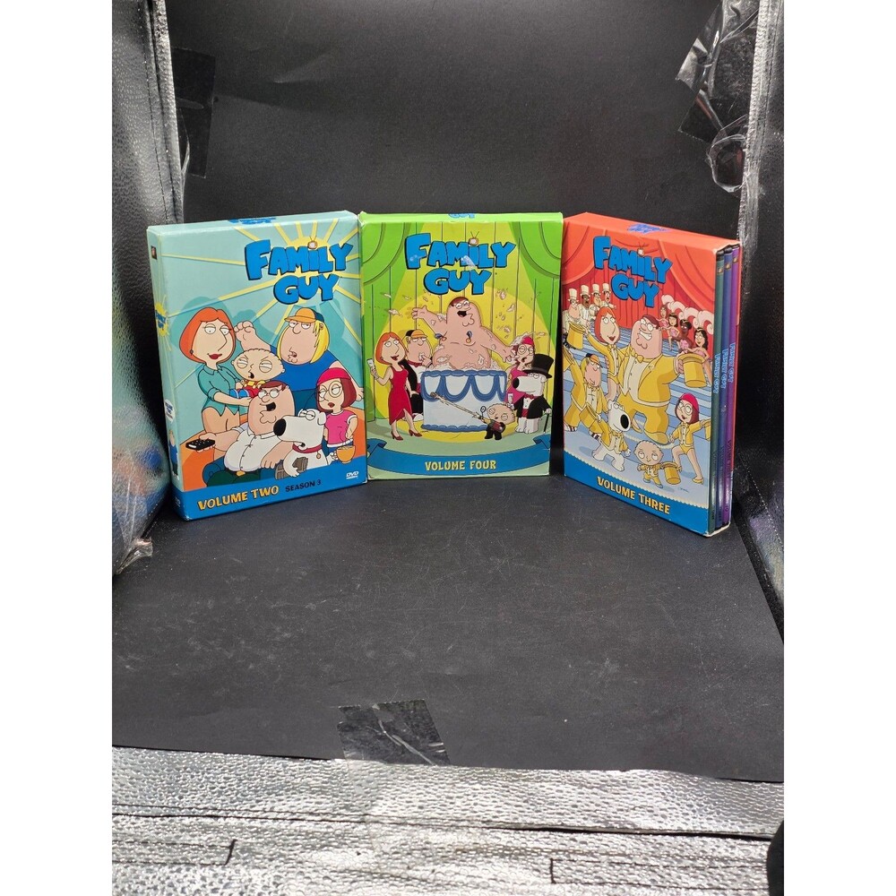 Family Guy DVD Lot Vol. 2, 3 & 4 (Seasons 3 & 4) – Complete Sets